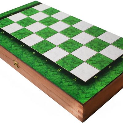 Τάβλι-Σκάκι Οξιάς με Τύπωμα ΠΑΟ