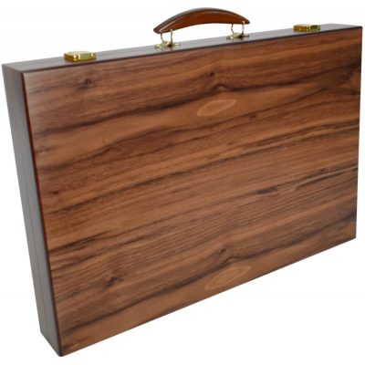 Τάβλι βαλίτσα από ξύλο Καρυδιάς και Τριανταφυλλιάς