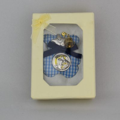 Alternative view of Ασημένιο φυλακτό γέννας με τον Άγιο Χριστόφορο