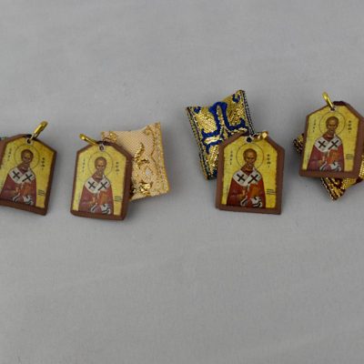 Alternative view of Φυλαχτό Ορθόδοξο Υφασμάτινο με τον Άγιο Νικόλαο