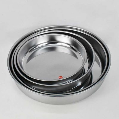 Alternative view of Ταψί Στρογγυλό Ανοξείδωτο  Ø40εκ.