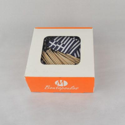 Alternative view of Οδοντογλυφίδες με Ελληνικό σημαιάκι