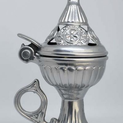 Θυμιατό μεταλλικό Aσημί