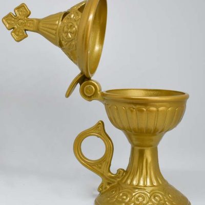 Alternative view of Θυμιατό μεταλλικό Χρυσό