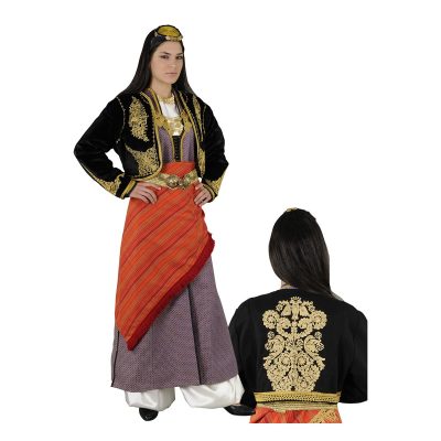 Ποντιακή Φορεσιά με Κεντημένο Γιλέκο