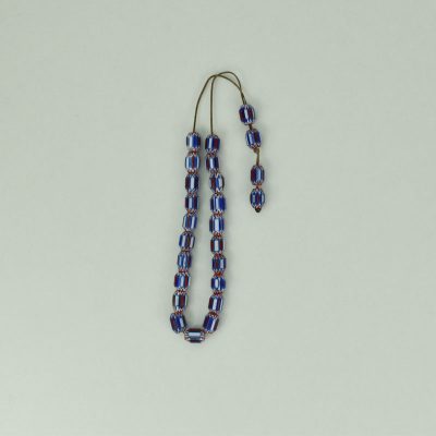 Κομπολόι Ρητίνης μπλέ-κόκκινο-λευκό