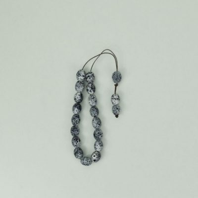 Κομπολόι Ρητίνης Ασπρόμαυρο