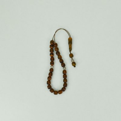 Κομπολόι Ρητίνης καφέ με νερά