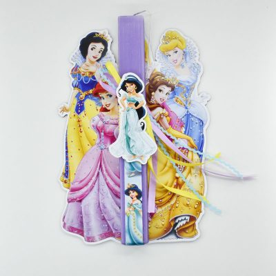 Λαμπάδα Πριγκίπισσες-Jasmin με καδράκι