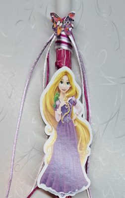 Λαμπάδα Πριγκίπισσα - Ραπουνζέλ